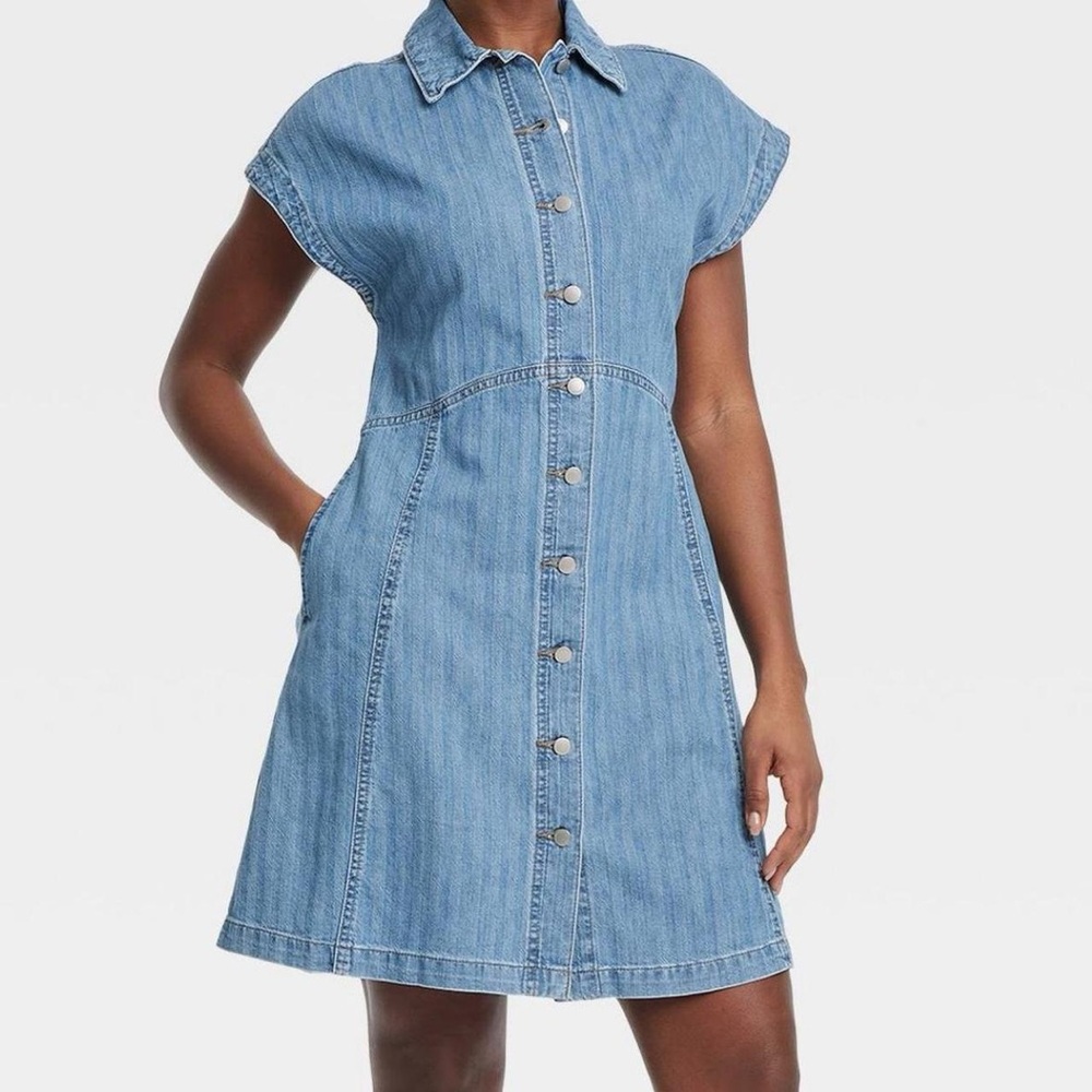 Universal Thread Blue Denim Mini Dress